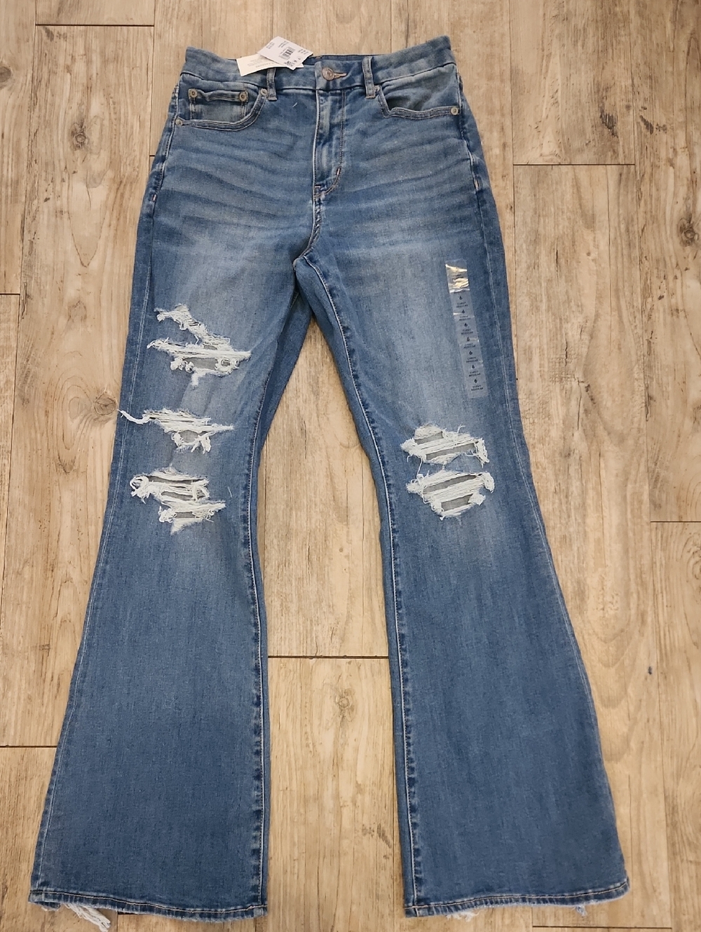 American Eagle Curvy Super Highrise Flare Stretch